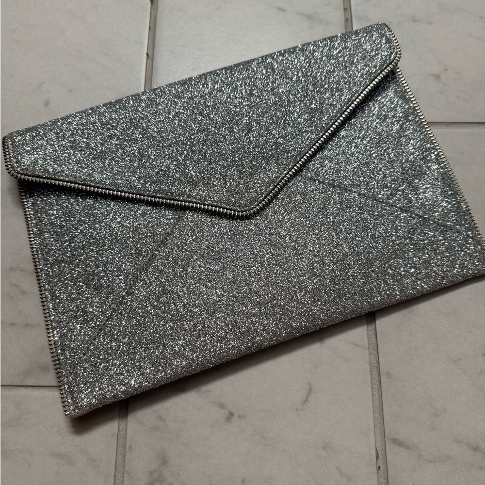 Rebecca Minkoff Glitter Envelope Clutch